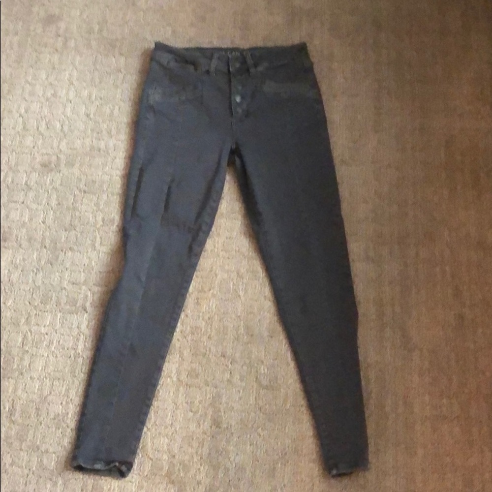 Gray American eagle jeans
